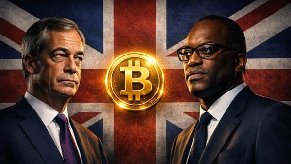 Nigel Farage invests in Kwasi Kwarteng's bitcoin treasury firm, shares rocket post image